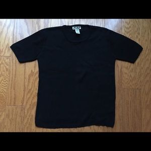 Eddie Bauer black short sleeve sweater